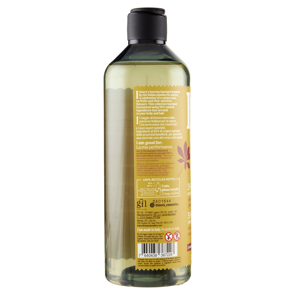 Itinera Shampoo Protezione Istantanea con Castagna dell'Appennino Toscano 370 ml